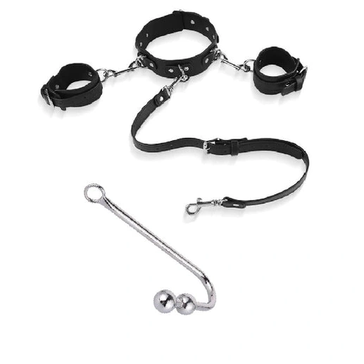 5334 Cuffs Beaded Elegant with Hook Anal Collar and 0306